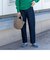 SHIPS any:〈ウォッシャブル〉ハイライズ ストレート デニムパンツ［SHIPS any DENIM］