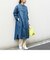 SHIPS any: バンドカラー デニム シャツワンピース［SHIPS any DENIM］