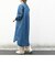 SHIPS any: バンドカラー デニム シャツワンピース［SHIPS any DENIM］