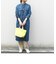 SHIPS any: バンドカラー デニム シャツワンピース［SHIPS any DENIM］