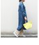 SHIPS any: バンドカラー デニム シャツワンピース［SHIPS any DENIM］