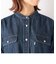 SHIPS any: バンドカラー デニム シャツワンピース［SHIPS any DENIM］