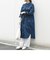 SHIPS any: バンドカラー デニム シャツワンピース［SHIPS any DENIM］