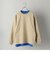 【WEB限定】SHIPS: 《洗えるニットとTシャツがセット》レイヤード クルーネック プルオーバー