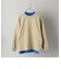 【WEB限定】SHIPS: 《洗えるニットとTシャツがセット》レイヤード クルーネック プルオーバー