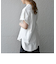 SHIPS any: USAコットン スキッパーTEE