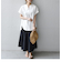 SHIPS any: USAコットン スキッパーTEE