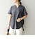 SHIPS any: USAコットン スキッパーTEE