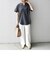 SHIPS any: USAコットン スキッパーTEE