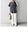 SHIPS any: USAコットン スキッパーTEE