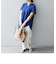 SHIPS any: USAコットン スキッパーTEE