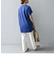 SHIPS any: USAコットン スキッパーTEE