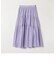 SHIPS any: シルク ギャザー ティアード スカート〈ウォッシャブル〉