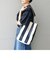 【SHIPS any別注】LE MARCHE DE VIMPET: ワイド ストライプ キャンバス トートバッグ