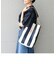 【SHIPS any別注】LE MARCHE DE VIMPET: ワイド ストライプ キャンバス トートバッグ