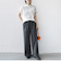 【WEB限定】〈手洗い可能〉アイレット クルーネック プルオーバー