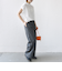 【WEB限定】〈手洗い可能〉アイレット クルーネック プルオーバー