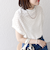 【WEB限定】〈手洗い可能〉アイレット クルーネック プルオーバー