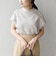 【WEB限定】〈手洗い可能〉アイレット クルーネック プルオーバー