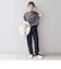 【WEB限定】〈手洗い可能〉アイレット クルーネック プルオーバー