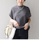 【WEB限定】〈手洗い可能〉アイレット クルーネック プルオーバー