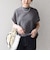 【WEB限定】〈手洗い可能〉アイレット クルーネック プルオーバー