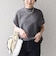 【WEB限定】〈手洗い可能〉アイレット クルーネック プルオーバー