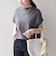【WEB限定】〈手洗い可能〉アイレット クルーネック プルオーバー