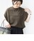 【WEB限定】〈手洗い可能〉アイレット クルーネック プルオーバー