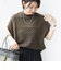 【WEB限定】〈手洗い可能〉アイレット クルーネック プルオーバー
