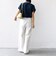【WEB限定】〈手洗い可能〉アイレット クルーネック プルオーバー