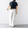 【WEB限定】〈手洗い可能〉アイレット クルーネック プルオーバー