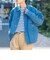 SHIPS any: ［SHIPS any DENIM］ オーガニック TRUE COTTON オーバーサイズ トラック デニムジャケット◇