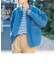 SHIPS any: ［SHIPS any DENIM］ オーガニック TRUE COTTON オーバーサイズ トラック デニムジャケット◇