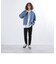 SHIPS any: ［SHIPS any DENIM］ オーガニック TRUE COTTON オーバーサイズ トラック デニムジャケット◇