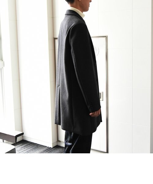 SHIPS:スーパー160'S メリノウール メルトン チェスターコート