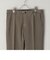 INCOTEX: コットン ドスキン 無地 ノープリーツ パンツ