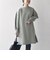 *〈手洗い可能〉ダンボールニュアンスカラーステッチチュニック◇