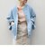 SHIPS any:〈ウォッシャブル〉ノーカラー デニムブルゾン［SHIPS any DENIM］