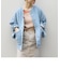 SHIPS any:〈ウォッシャブル〉ノーカラー デニムブルゾン［SHIPS any DENIM］