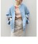 SHIPS any:〈ウォッシャブル〉ノーカラー デニムブルゾン［SHIPS any DENIM］