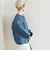 SHIPS any:〈ウォッシャブル〉ノーカラー デニムブルゾン［SHIPS any DENIM］