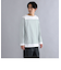 【WEB限定】SHIPS: ワンポイント ロゴ ワッペン ジャージー ボーダー ボートネック ロングスリーブ Tシャツ (ロンT) 22SS
