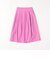 SHIPS any:〈ウォッシャブル〉カラー タック フレア ミディ スカート