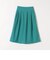 SHIPS any:〈ウォッシャブル〉カラー タック フレア ミディ スカート
