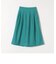 SHIPS any:〈ウォッシャブル〉カラー タック フレア ミディ スカート