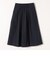SHIPS any:〈ウォッシャブル〉カラー タック フレア ミディ スカート