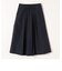 SHIPS any:〈ウォッシャブル〉カラー タック フレア ミディ スカート