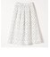 SHIPS any:〈ウォッシャブル〉ランダムタック ドット フレア ミディ スカート