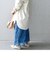 SHIPS any:〈手洗い可能〉リリー レース ストレート スカート